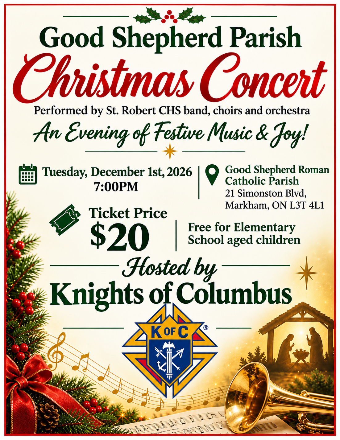 Good Shepherd Christmas Concert 2026 Good Shepherd Christmas Concert 2026